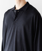 画像をギャラリービューアに読み込む, INTÉRIM インテリムのSILK COTTON JERSEY DEADSTOCK FABRIC HYPER BIG LONG POLO SHIRTのVULCAN 公式通販サイトsession福岡セレクトショップ
