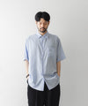 【ssstein】COTTON SILK OVERSIZED SS SHIRT - SAX