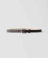【INTÉRIM】20mm OAK BARK LEATHER BELT - BLACK