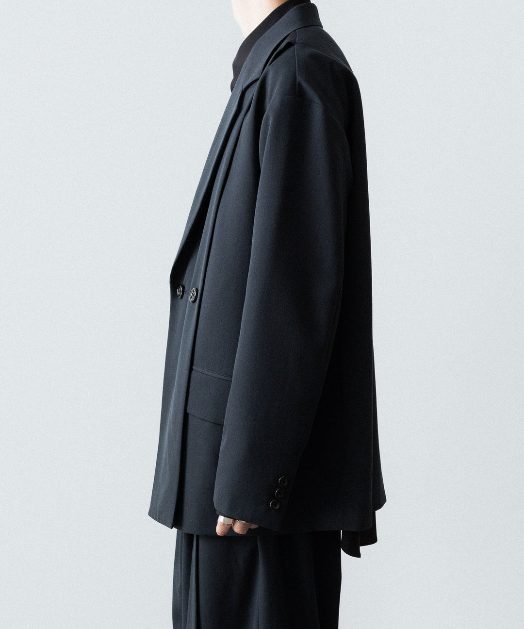 UJOH - ウジョーのCUT UP DROP SHOULDER JKTのGRAYISH NAVY公式通販サイトsession福岡セレクトショップ