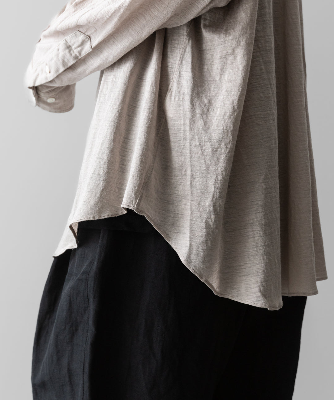 KANEMASA PHIL.-カネマサフィル28G ATMOSPHERE RAMIE L/S SHIRTのKHAKI 公式通販サイトsession福岡セレクトショップ