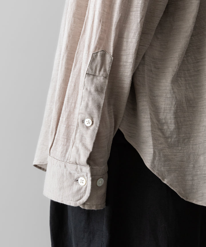 KANEMASA PHIL.-カネマサフィル28G ATMOSPHERE RAMIE L/S SHIRTのKHAKI 公式通販サイトsession福岡セレクトショップ