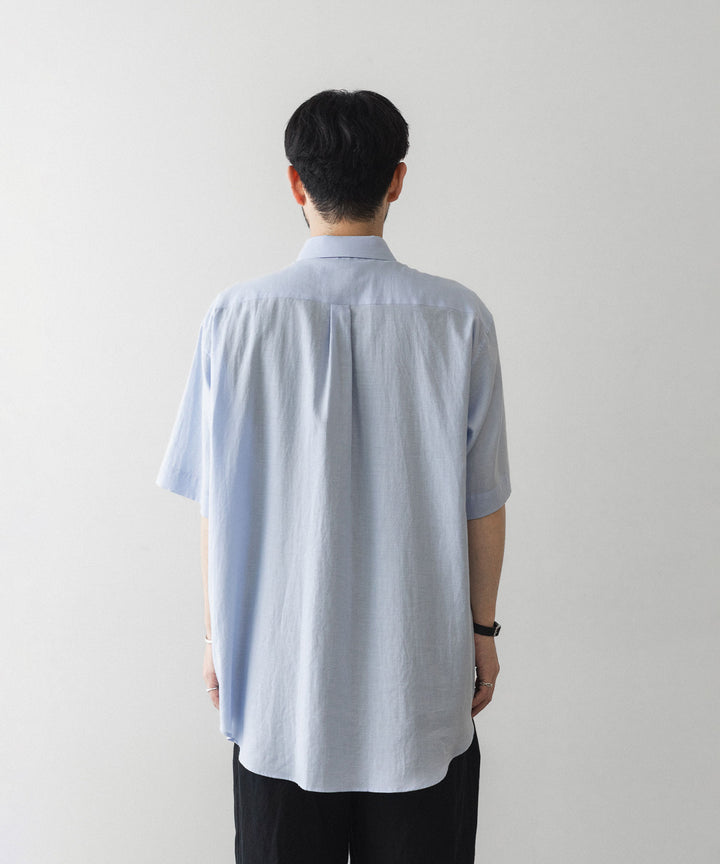 ssstein(シュタイン)のCOTTON SILK OVERSIZED SS SHIRT - SAXの公式通販サイトsession福岡セレクトショップ