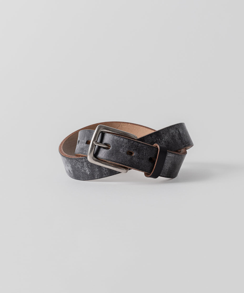 INTÉRIM - インテリムの30mm OAK BARK LEATHER BELTのBLACK公式通販session福岡セレクトショップ