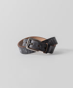 画像をギャラリービューアに読み込む, INTÉRIM - インテリムの30mm OAK BARK LEATHER BELTのBLACK公式通販session福岡セレクトショップ
