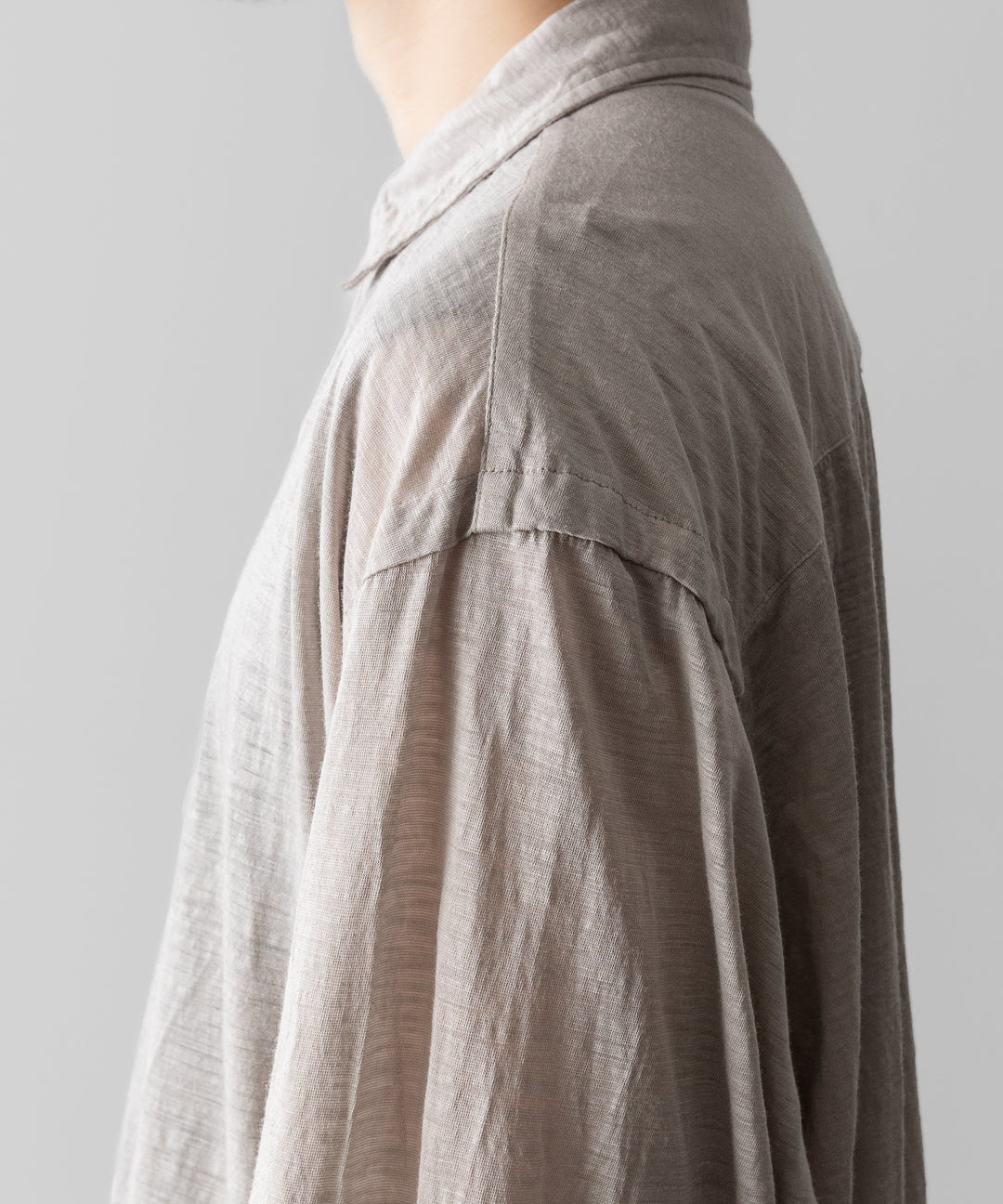 KANEMASA PHIL.-カネマサフィル28G ATMOSPHERE RAMIE L/S SHIRTのKHAKI 公式通販サイトsession福岡セレクトショップ