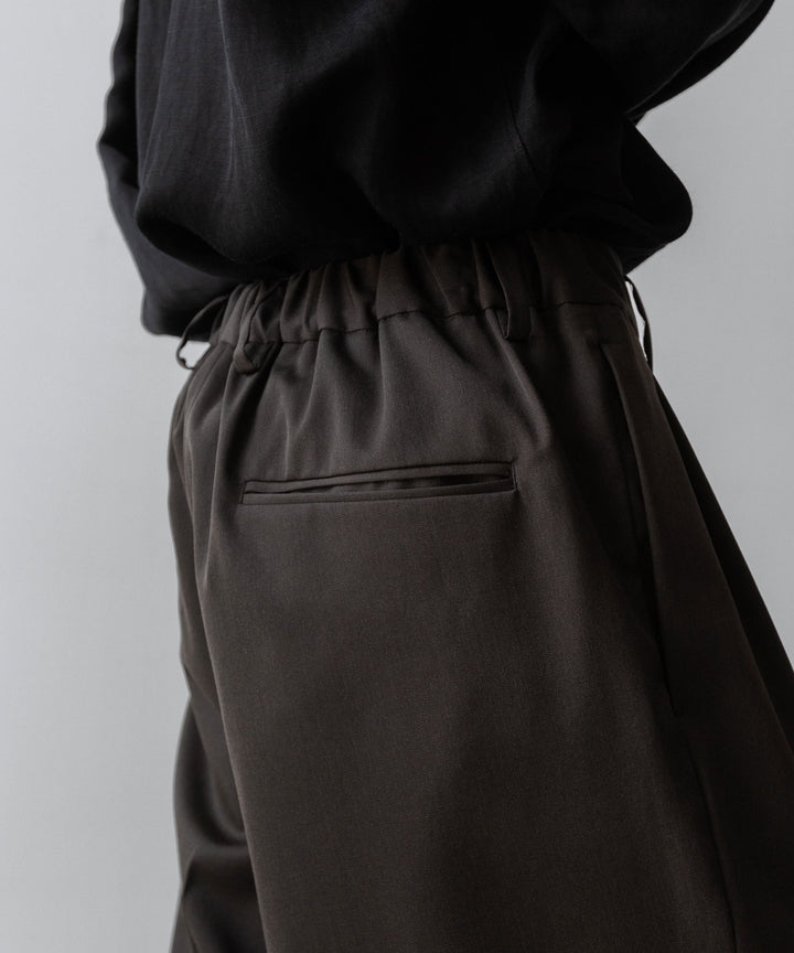 ssstein(シュタイン)のTWO TUCK EASY TROUSERS - GREY KHAKIの公式通販サイトsession福岡セレクトショップ