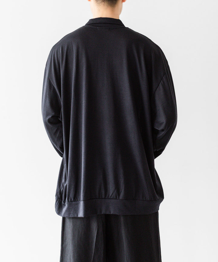 INTÉRIM インテリムのSILK COTTON JERSEY DEADSTOCK FABRIC HYPER BIG LONG POLO SHIRTのVULCAN 公式通販サイトsession福岡セレクトショップ