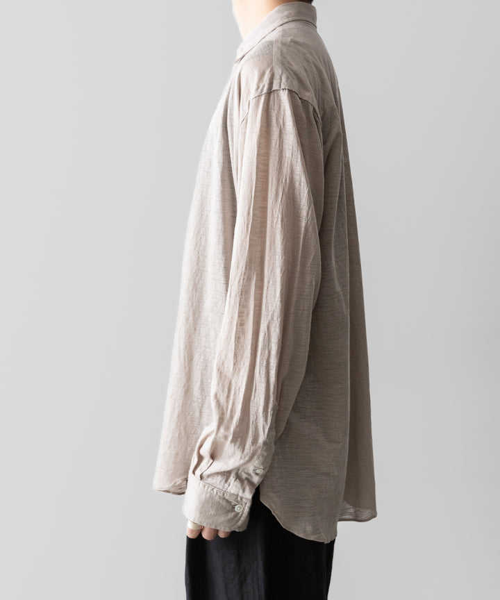 KANEMASA PHIL.-カネマサフィル28G ATMOSPHERE RAMIE L/S SHIRTのKHAKI 公式通販サイトsession福岡セレクトショップ
