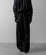 画像をギャラリービューアに読み込む, ssstein(シュタイン)のTWIST SEAM WIDE EASY TROUSERS - BLACKの公式通販サイトsession福岡セレクトショップ
