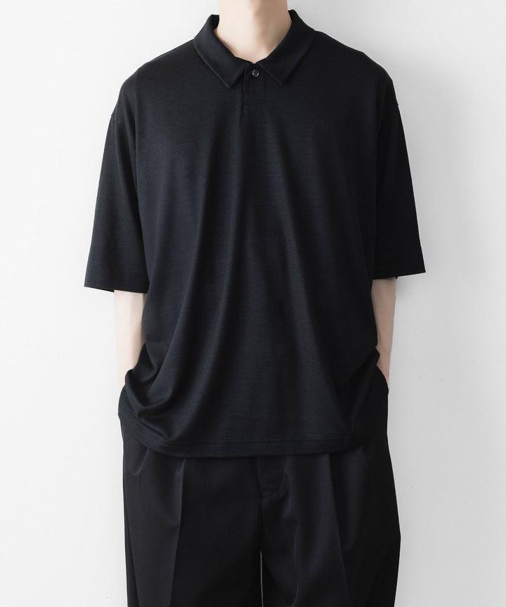 WWW ラッピンノットウールウェア S/S POLO-SHIRTのBLACK 公式通販サイトsession福岡セレクトショップ