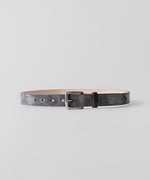 画像をギャラリービューアに読み込む, 【INTÉRIM】30mm OAK BARK LEATHER BELT - BLACK
