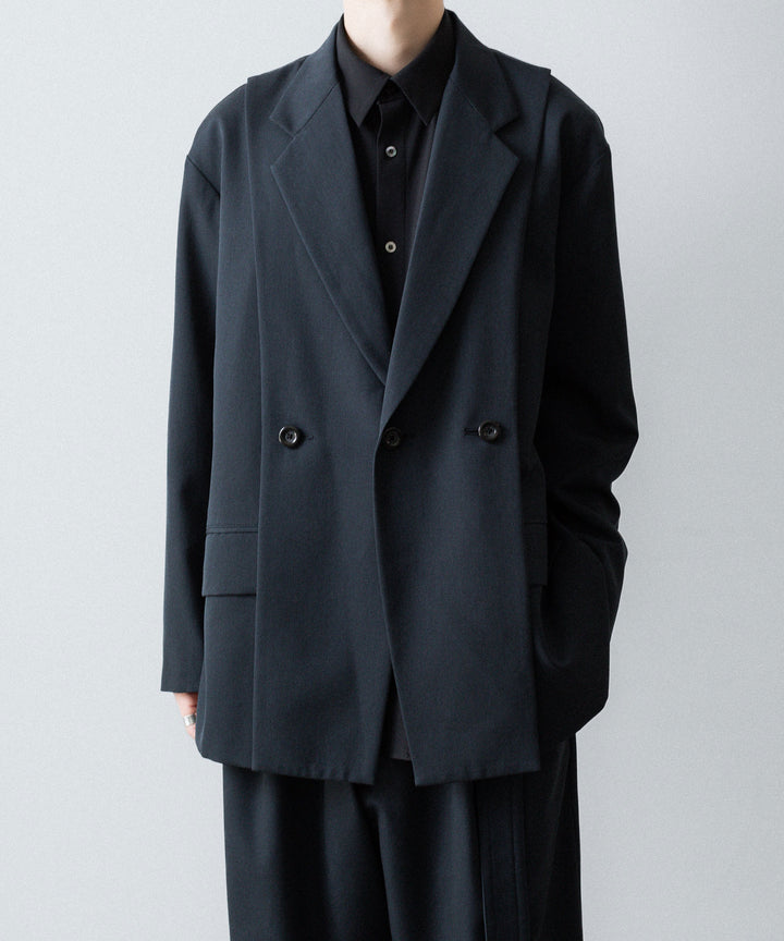 UJOH - ウジョーのCUT UP DROP SHOULDER JKTのGRAYISH NAVY公式通販サイトsession福岡セレクトショップ