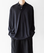 画像をギャラリービューアに読み込む, INTÉRIM インテリムのSILK COTTON JERSEY DEADSTOCK FABRIC HYPER BIG LONG POLO SHIRTのVULCAN 公式通販サイトsession福岡セレクトショップ
