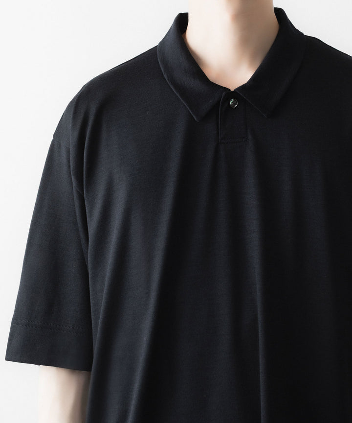 WWW ラッピンノットウールウェア S/S POLO-SHIRTのBLACK 公式通販サイトsession福岡セレクトショップ