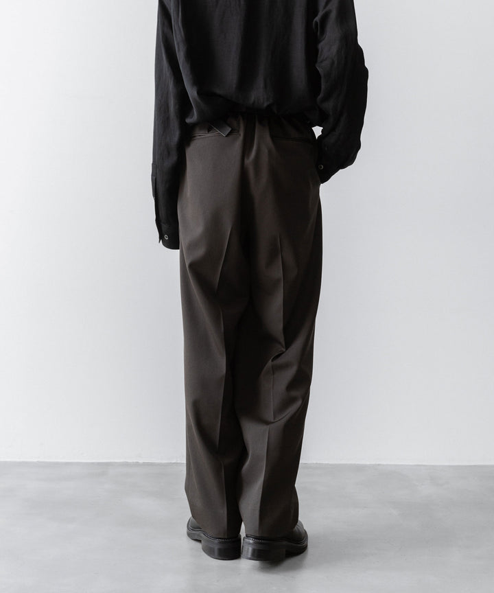ssstein(シュタイン)のTWO TUCK EASY TROUSERS - GREY KHAKIの公式通販サイトsession福岡セレクトショップ