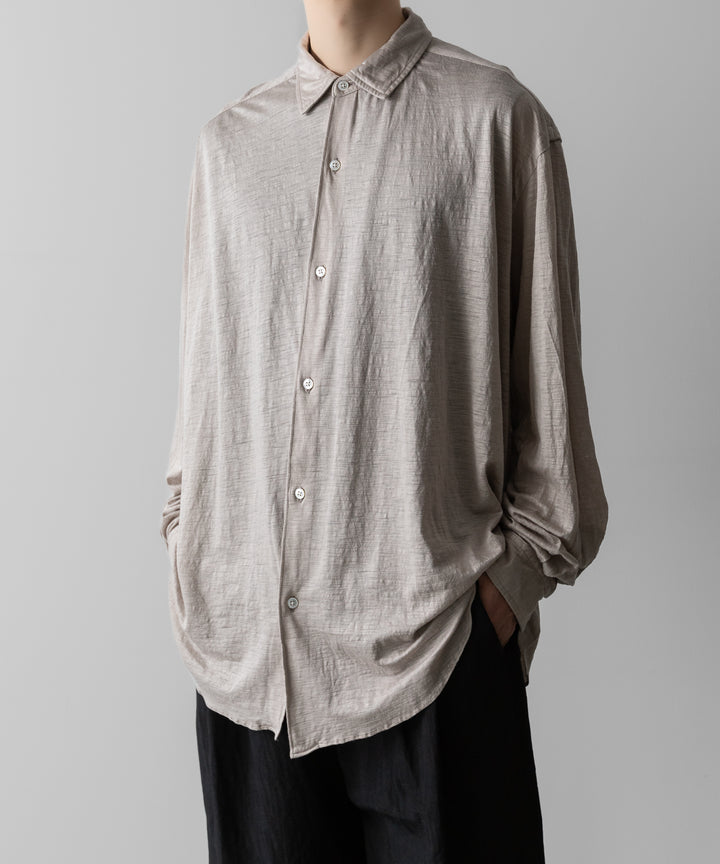 KANEMASA PHIL.-カネマサフィル28G ATMOSPHERE RAMIE L/S SHIRTのKHAKI 公式通販サイトsession福岡セレクトショップ