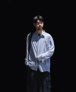 画像をギャラリービューアに読み込む, KANEMASA PHIL. カネマサフィルの46G STRIPE MODEST SHIRTのSAX BLACK公式通販session福岡セレクトショップ

