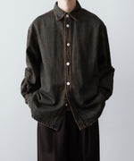 画像をギャラリービューアに読み込む, 【CODA】BLACK BROWN WASH DENIM SHIRT JACKET - BLACK BROWN
