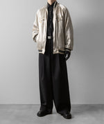 画像をギャラリービューアに読み込む, ssstein(シュタイン)×KEITAMARUYAMAのVINTAGE SATIN / VELVET REVERSIBLE ZIP JACKET - GREIGE×BLACKの公式通販サイトsession福岡セレクトショップ
