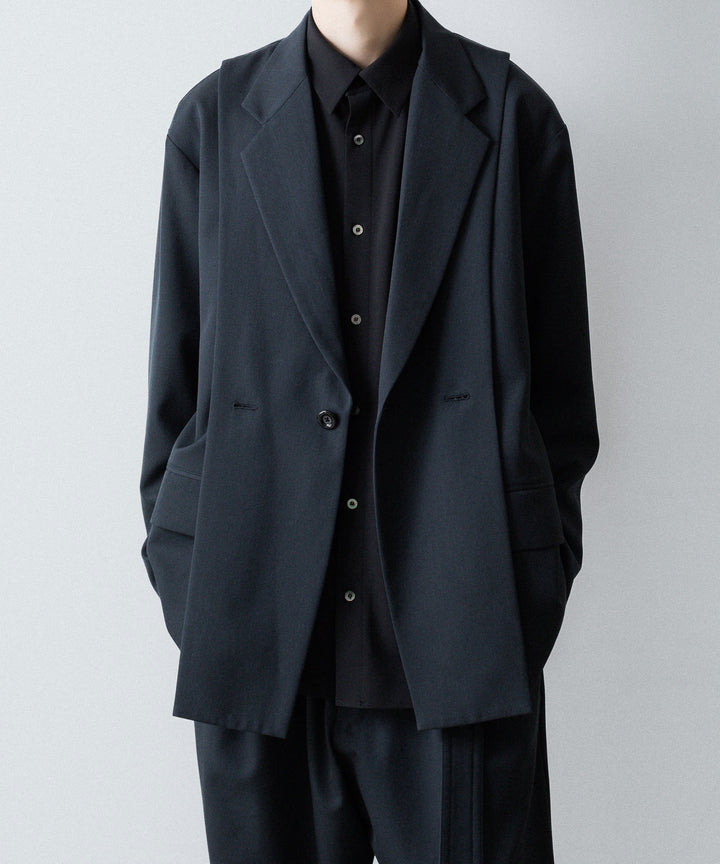 UJOH - ウジョーのCUT UP DROP SHOULDER JKTのGRAYISH NAVY公式通販サイトsession福岡セレクトショップ