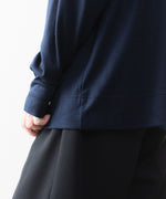 画像をギャラリービューアに読み込む, WWW - WRAPINKNOT wool wearのL/S OVERSIZED T-SHIRTのNAVY 公式通販サイトsession福岡セレクトショップ
