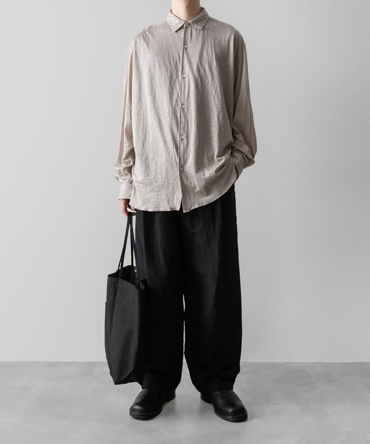 KANEMASA PHIL.-カネマサフィル28G ATMOSPHERE RAMIE L/S SHIRTのKHAKI 公式通販サイトsession福岡セレクトショップ
