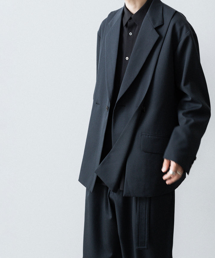 UJOH - ウジョーのCUT UP DROP SHOULDER JKTのGRAYISH NAVY公式通販サイトsession福岡セレクトショップ