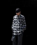 画像をギャラリービューアに読み込む, SUBLATIONS サブレーションズOMBRE CHECK RELAX FIT SHIRTのBLACK 公式通販サイトsession福岡セレクトショップ
