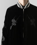 画像をギャラリービューアに読み込む, ssstein(シュタイン)×KEITAMARUYAMAのVINTAGE SATIN / VELVET REVERSIBLE ZIP JACKET - GREIGE×BLACKの公式通販サイトsession福岡セレクトショップ
