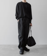 画像をギャラリービューアに読み込む, 【ANTHEM A】COTTON TWILL NO-BRAINER PANTS - BLACK
