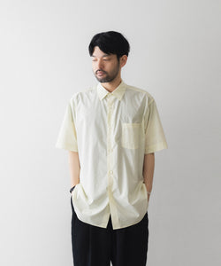 ssstein / シュタイン】SUVIN COTTON OVERSIZED SS SHIRT - YELLOW