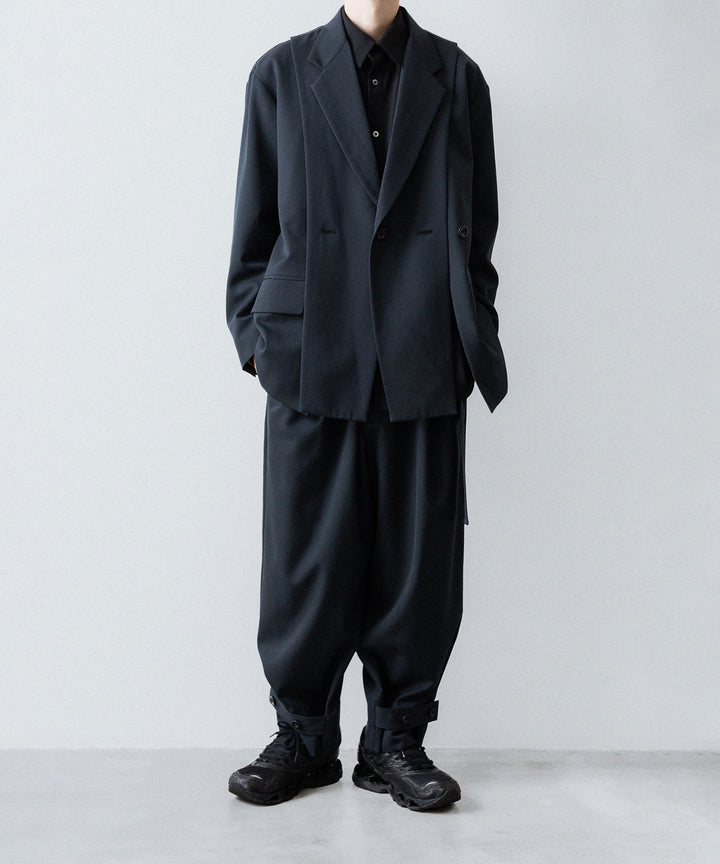 UJOH - ウジョーのCUT UP DROP SHOULDER JKTのGRAYISH NAVY公式通販サイトsession福岡セレクトショップ