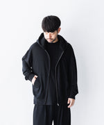画像をギャラリービューアに読み込む, WWW WRAPINKNOT wool wearのZIP HOODIEのBLACK 公式通販サイトsession福岡セレクトショップ
