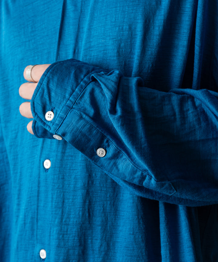 KANEMASA PHIL.-カネマサフィル28G ATMOSPHERE RAMIE L/S SHIRTの BLUE 公式通販サイトsession福岡セレクトショップ