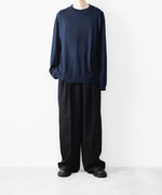画像をギャラリービューアに読み込む, WWW - WRAPINKNOT wool wearのL/S OVERSIZED T-SHIRTのNAVY 公式通販サイトsession福岡セレクトショップ
