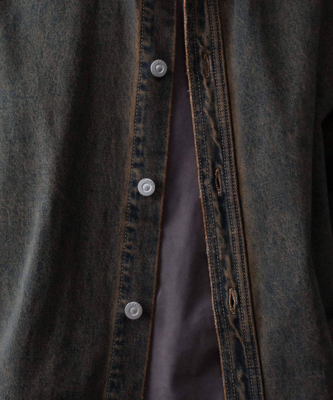 CODA コーダ BLACK BROWN WASH DENIM SHIRT JACKETのBLACK BROWN公式通販サイトsession福岡セレクトショップ