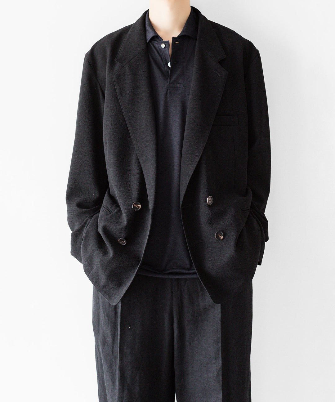 INTÉRIM インテリムのSILK COTTON JERSEY DEADSTOCK FABRIC HYPER BIG LONG POLO SHIRTのVULCAN 公式通販サイトsession福岡セレクトショップ
