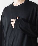 画像をギャラリービューアに読み込む, WWW - WRAPINKNOT wool wearのL/S OVERSIZED T-SHIRTのBLACK 公式通販サイトsession福岡セレクトショップ
