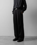 画像をギャラリービューアに読み込む, ssstein(シュタイン)のTWIST SEAM WIDE EASY TROUSERS - BLACKの公式通販サイトsession福岡セレクトショップ
