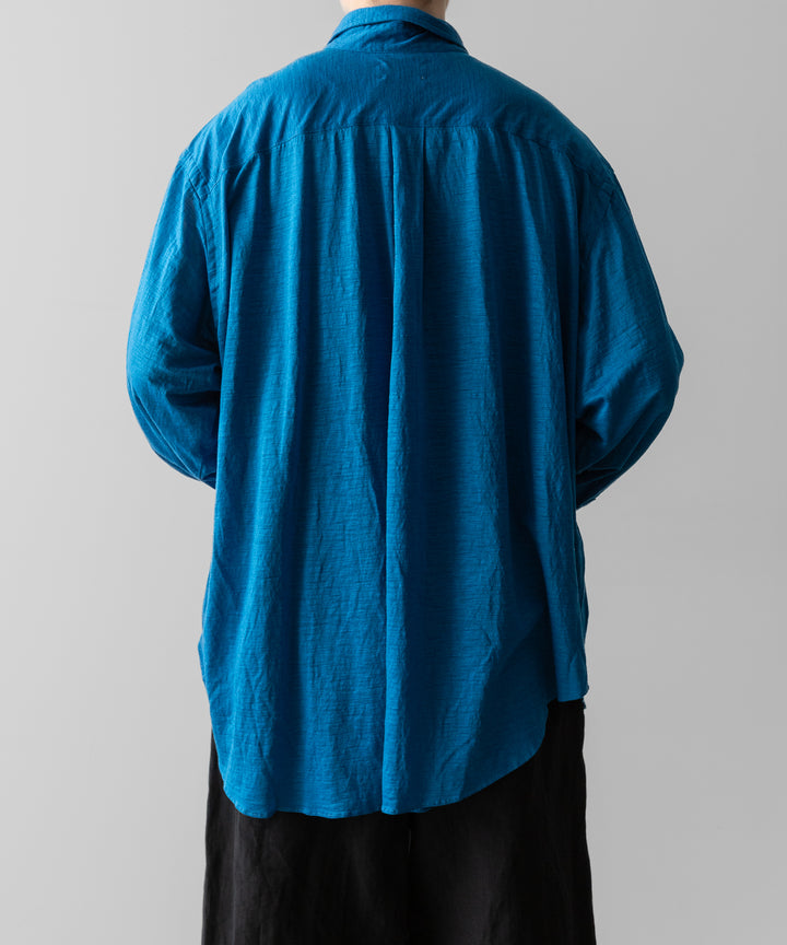 KANEMASA PHIL.-カネマサフィル28G ATMOSPHERE RAMIE L/S SHIRTの BLUE 公式通販サイトsession福岡セレクトショップ