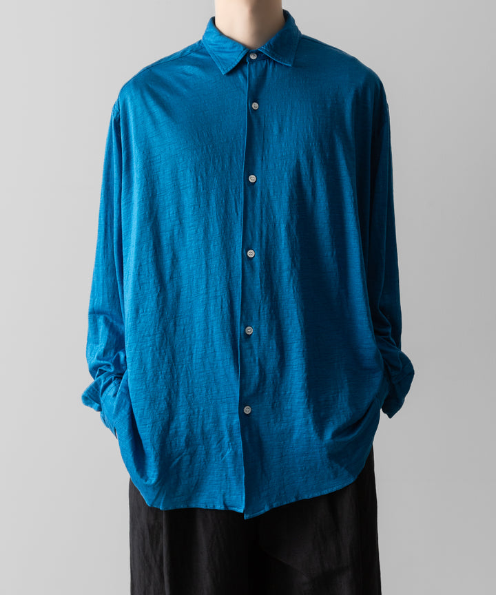 KANEMASA PHIL.-カネマサフィル28G ATMOSPHERE RAMIE L/S SHIRTの BLUE 公式通販サイトsession福岡セレクトショップ