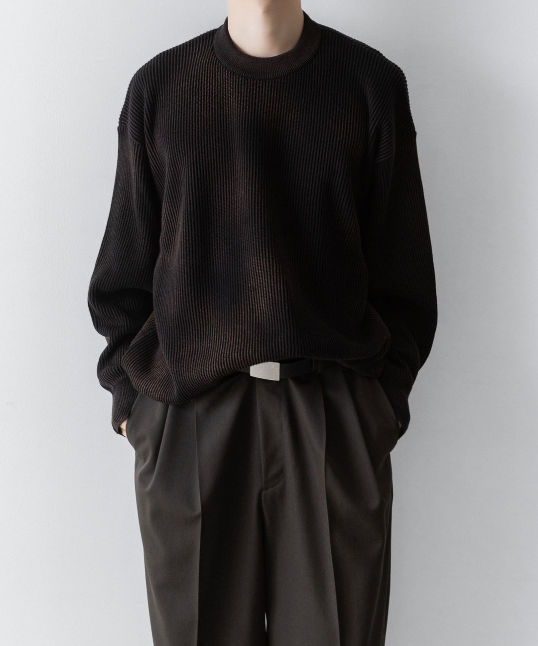 ssstein(シュタイン)のTWO TUCK EASY TROUSERS - GREY KHAKIの公式通販サイトsession福岡セレクトショップ