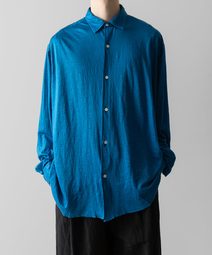 KANEMASA PHIL.-カネマサフィル28G ATMOSPHERE RAMIE L/S SHIRTの BLUE 公式通販サイトsession福岡セレクトショップ