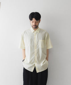 ssstein / シュタイン】SUVIN COTTON OVERSIZED SS SHIRT - YELLOW