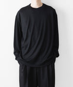 画像をギャラリービューアに読み込む, WWW - WRAPINKNOT wool wearのL/S OVERSIZED T-SHIRTのBLACK 公式通販サイトsession福岡セレクトショップ
