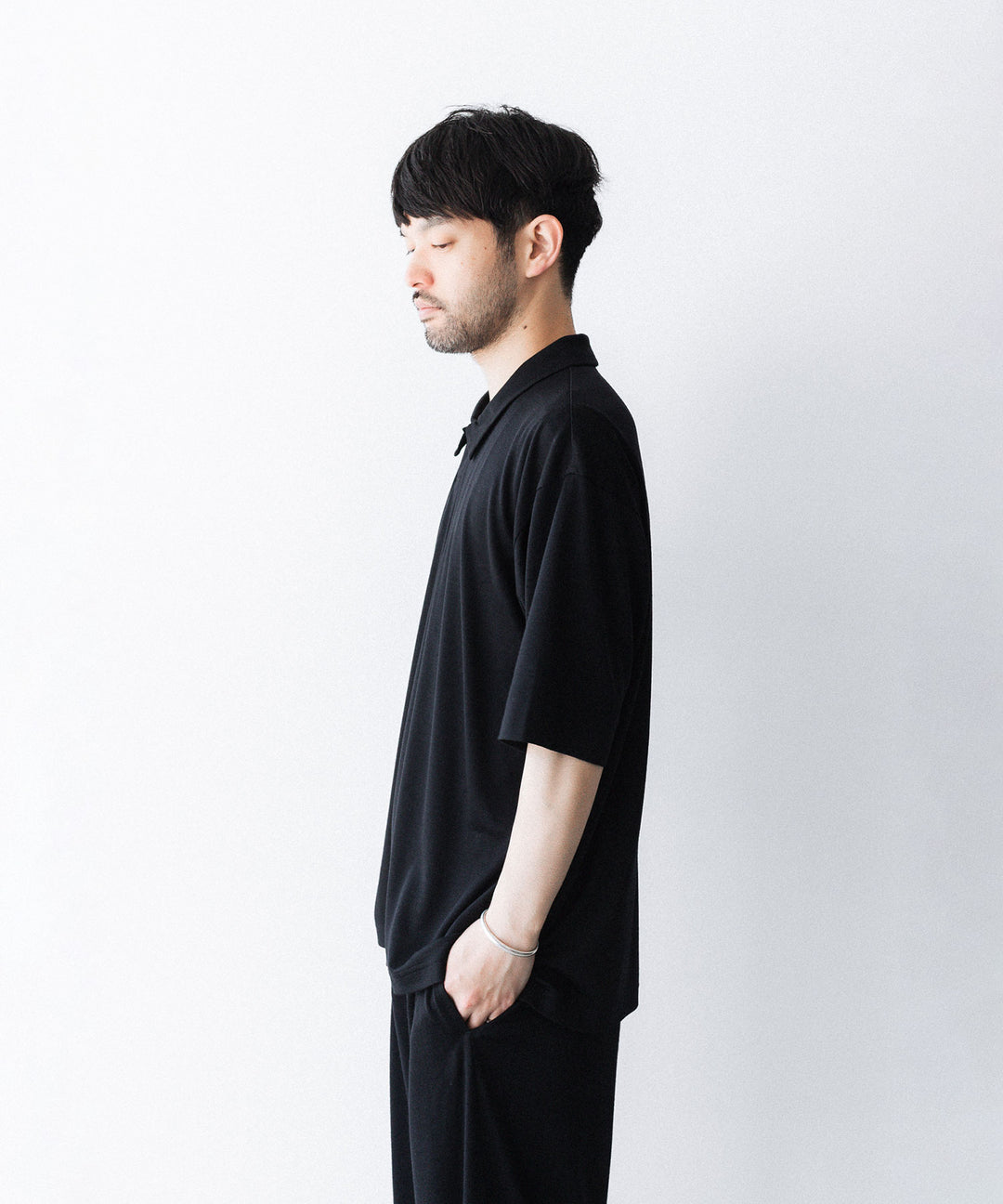 WWW ラッピンノットウールウェア S/S POLO-SHIRTのBLACK 公式通販サイトsession福岡セレクトショップ