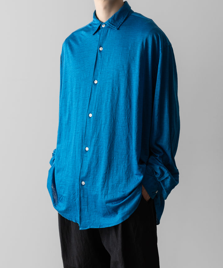 KANEMASA PHIL.-カネマサフィル28G ATMOSPHERE RAMIE L/S SHIRTの BLUE 公式通販サイトsession福岡セレクトショップ
