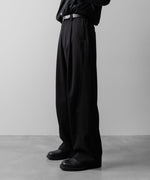 画像をギャラリービューアに読み込む, ssstein(シュタイン)のTWIST SEAM WIDE EASY TROUSERS - BLACKの公式通販サイトsession福岡セレクトショップ
