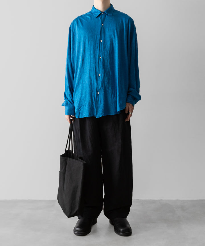 KANEMASA PHIL.-カネマサフィル28G ATMOSPHERE RAMIE L/S SHIRTの BLUE 公式通販サイトsession福岡セレクトショップ